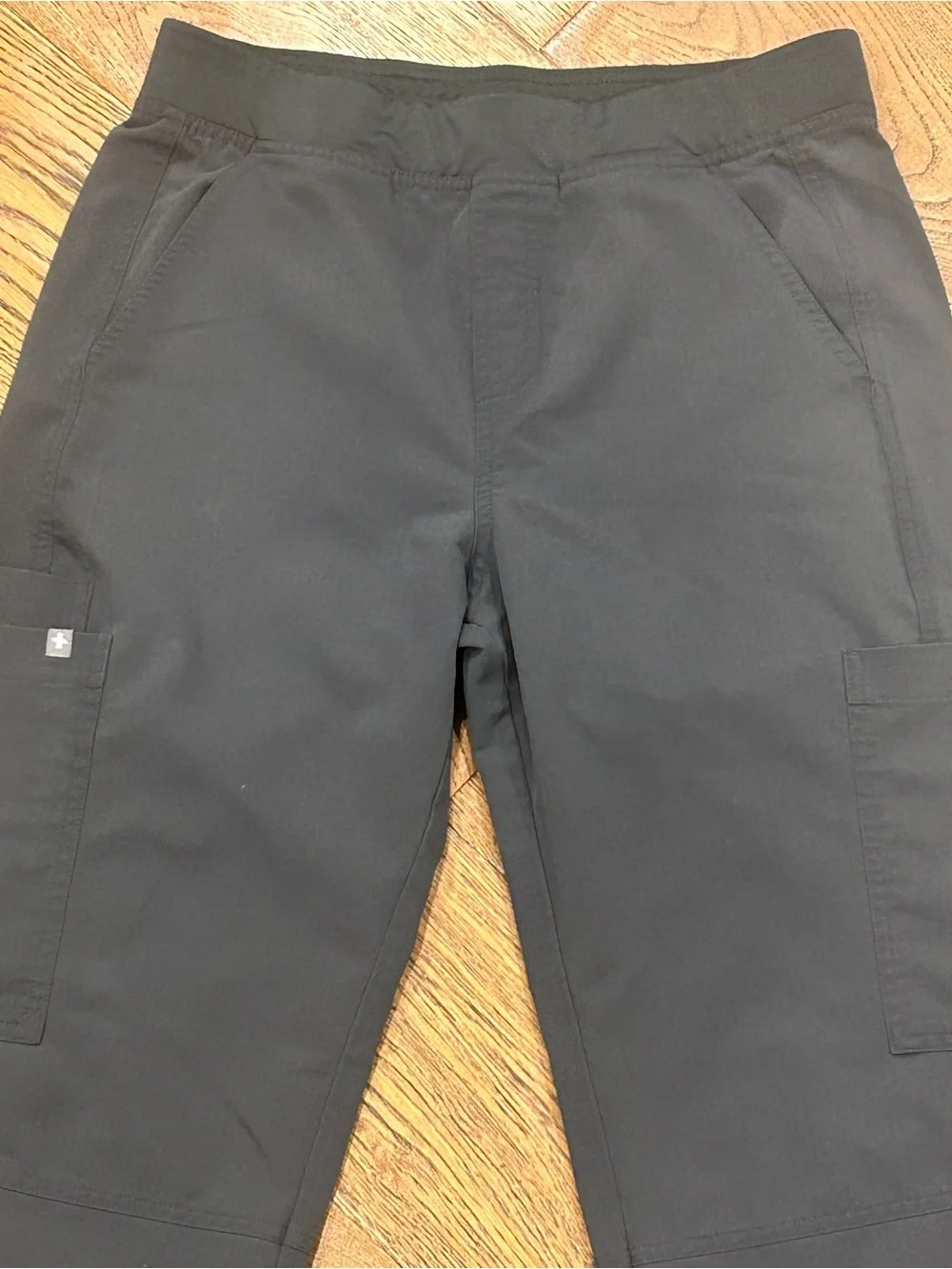 Figs Axim Straight-Leg Cargo Scrub Pant Charcoal Small